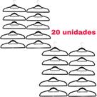 Kits de Cabides de Veludo Antiderrapante com Gancho de Metal 3 6 10 20 Unidades