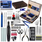 Kits de ferramentas de impressão 3D AEORUM para impressora 3D 124 unidades com caixa de ferramentas de madeira
