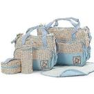 Kits de fraldas bolsa de fraldas de bebê ternos para mamãe bebê azul claro