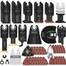 Kits de lâminas multiferramentas LEILUO 134 unidades de ferramenta oscilante