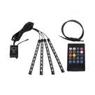 Kits De Luzes LED RGB Para Motocicletas Com Controle Remoto via App, À Prova d'Água Para Yamaha,