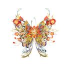 Kits de modelos de quebra-cabeças de metal 3D MU Flower and Butterfly D-Sunset
