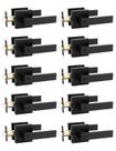 Kits de travas de porta Tinewa Square Privacy, pacote com 10, pretos