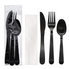 Kits de utensílios de plástico Party Essentials 50 conjuntos pretos