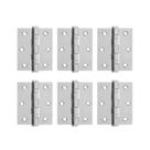 Kits Dobradiças Aço Inoxidável com Parafusos Reforçadas Porta Madeira 3UN 6UN 9UN 12UN Soutimes