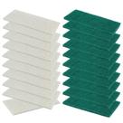 Kits Fibra Limpeza 42x13 Plus Gigante Refil Suporte LT Branca Verde Limpeza Leve Geral Profissional