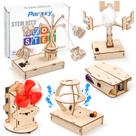 Kits STEM Poraxy, quebra-cabeças 3D de madeira, brinquedos científicos, 8 a 13 anos