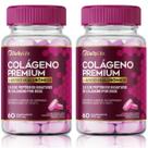Kiy 2x Colageno Premium Hidrolisado Acido Hialuronico 100mg Proteina Pele Cabelo Unha 60 Comprimidos Mastigaveis Sabor Tutti Frutti Daily Life