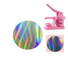 KJArrow 200 peças de filmes plásticos com glitter 25 mm para máquina de bottons KJArrow 200 peças de filmes plásticos com glitter 25 mm para máquina de bottons