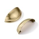 Kkhtumeware, pacote com 10 unidades, copo de armário de latão escovado, puxa 6,6 cm