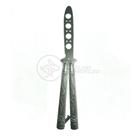 Knife Silver Butterfly Treinamento Manobras Prata Borboleta Dobrável De Aço Inoxidável