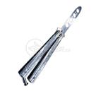 Knife Silver Butterfly Treinamento Manobras Prata Borboleta Dobrável De Aço Inoxidável