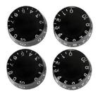 Knob Botão Preto Guitarra Les Paul Ou Sg 4 Unidades - MUSIMAX