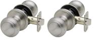 Knob Door Knob Copper Creek CK2020SS Colonial Passage, pacote com 2 Knob Door Knob Copper Creek CK2020SS Colonial Passage, pacote com 2