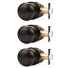 Knob Door Knob Probrico Interior Closet Hallway Passage, pacote com 3