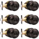 Knob Door Knob Probrico Privacy Door Knob Door Maçanetas, pacote com 6
