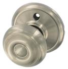 Knob Door Knob Schlage F170V GEO 619 Conjunto de fechaduras fictícias de níquel acetinado