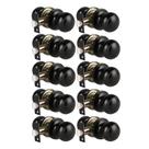 Knob Door KNOBWELL Modern Passage Black Matte, pacote com 10