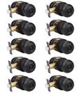 Knob Door KNOBWELL Oil Rubbed Bronze Privacy, pacote com 10