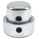 Knob duplo Metal concentrico LARGO Cromado DOLPHIN