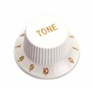 Knob Guitarra Strato Branco Tone Plástico Santo Angelo