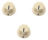 Knob p/ baixo jazz bass c/ 3 creme ronsani 1391
