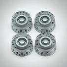 Knob Para Guitarra Les Paul Cinza 4 Unidades importado