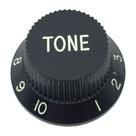 Knob Plástico de TONE Guitarra Strato Preto DOLHIN