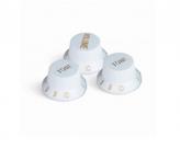 Knob strinberg potenciometro guitarra strato kbst (1v/2t) branco c/ 3 pçs