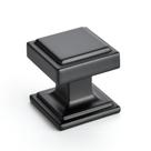 Knobs de armário de cozinha Ravinte Matte Black 2,5 cm Zinc, pacote com 15