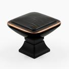 Knobs de gabinete 9BUILD, pacote com 6 unidades, bronze polido a óleo, 3 cm