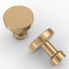 Knobs de gabinete Asidrama, pacote com 10, champanhe, bronze, 3 cm