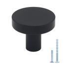Knobs de gabinete HANIHUA, pacote com 30, alumínio preto fosco, 3 cm
