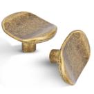 Knobs de gabinete Vicycmc, latão antigo, liga de zinco, pacote com 6