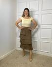 KO 3669 - BLUSA VISCOSE+ELASTANO Tamanho:120304 Bege brulee - GG