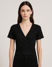 KO 3691 - BLUSA RIBANA CANELADA cor:PretoTamanho:P