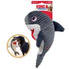 KONG CuteSeas Rufflez Shark M/L Brinquedo Pelúcia Tubarão para Cachorro