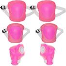 Kp19rs kit de protecao rosa com 6 pecas