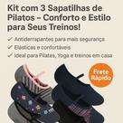 KT com 3 Sapatilhas de Pilates Conforto para Seus Treinos