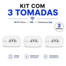 KTI 3 Tomada Inteligente 10A para Economia e Segurança