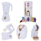 Kti Cozinha Princesa Brinquedo Geladeira Comida 14pç