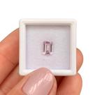 Kunzita Baguete Retangular 1,12ct Kunzita Baguete Retangular 1,12ct