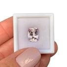 Kunzita Pink Cushion Baguete 3,84ct