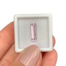 Kunzita Retangular Baguete 3,40ct