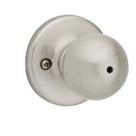 Kwikset Polo Door Knob, encosto ajustável em níquel acetinado