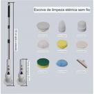 (KWW) Novidade! Escova De Limpeza Elétrica 7 Em 1 e 9 em 1Giratória Recarregável.