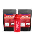 L-Glutamina 1Kg L-Arginina 500g - 100% Pura Importada - Red Fit Nutrition
