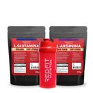 L-Glutamina 300g L-Arginina 250g - 100% Pura Importada - Red Fit Nutrition