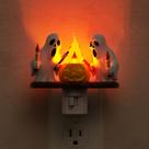 L LOHAS Lâmpada LED Halloween Night Light Ghost Flickering