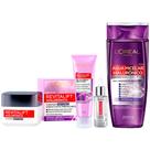 L'Oréal Paris Revitalift Hialurônico Kit Água Micelar + Creme Anti-idade Noturno + Gel de Limpeza + Sérum